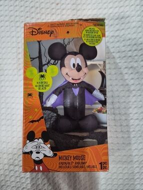 Disney Mickey Mouse Halloween Inflatable 18.9in LED Battery Free Standing